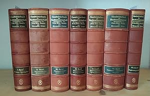 Handwörterbuch der Rechtswissenschaft. [Herausgegeben von Fritz Stier-Somlo und Alexander Elster]...