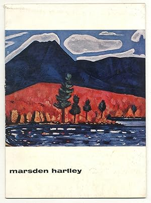 Image du vendeur pour [Exhibition catalog]: Marsden Hartley mis en vente par Between the Covers-Rare Books, Inc. ABAA