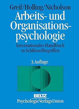 Seller image for Arbeits- und Organisationspsychologie. Internationales Handbuch mit Schlsselbegriffen. for sale by Wissenschaftl. Antiquariat Th. Haker e.K