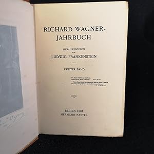 Immagine del venditore per Richard Wagner-Jahrbuch: Zweiter Band. venduto da ANTIQUARIAT Franke BRUDDENBOOKS