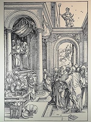 Albrecht Dürer. Marienleben: Vorstellung Marias im Tempel. 1504.