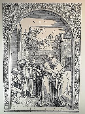 Albrecht Dürer. Marienleben: Joachim und Anna an der Goldenen Pforte. 1504.