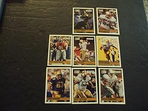 8 Assorted Courtside Draft Q Pix Football Cards 1992