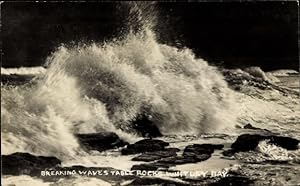 Ansichtskarte / Postkarte Whitley Bay North East, Breaking Waves' Table Rocks