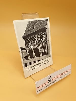 Seller image for Langobardische Baumeister in Lorsch und in Hirsau ; Nr. 826 for sale by Roland Antiquariat UG haftungsbeschrnkt
