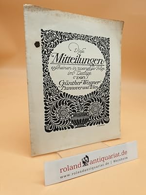 Der Pelikan - Mitteilungen der Pelikan-Werke Günther Wagner Hannover und Wien - Nr. 1 / 1912. ("D...