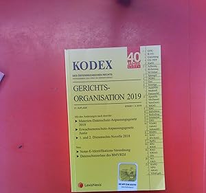 Bild des Verkufers fr Kodex. Gerichtorganisation 2019, 21. Auflage zum Verkauf von biblion2