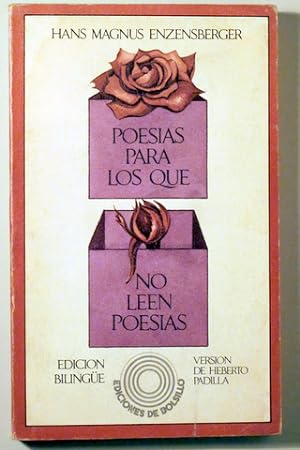 Seller image for POESIAS PARA LOS QUE NO LEEN POESIAS - Barcelona 1972 - 1 edicin en espaol - Bilinge for sale by Llibres del Mirall