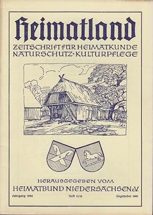 Heimatland. Jahrgang 1966. (6 Hefte) Zeitschrift für Heimatkunde, Naturschutz, Kulturpflege.