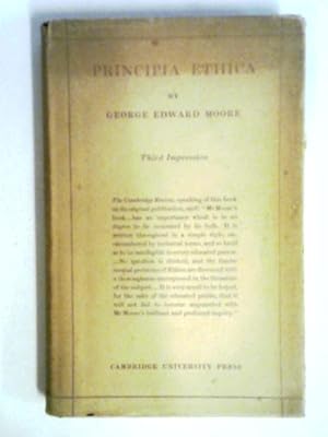 Bild des Verkufers fr Principia Ethica zum Verkauf von World of Rare Books