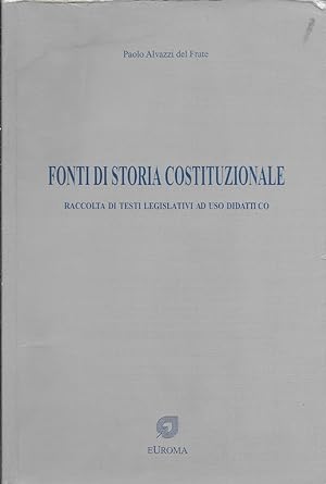 Image du vendeur pour FONTI DI STORIA COSTITUZIONALE mis en vente par MULTI BOOK
