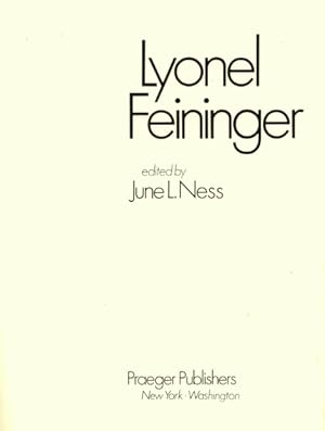 Imagen del vendedor de Lyonel Feininger a la venta por LEFT COAST BOOKS