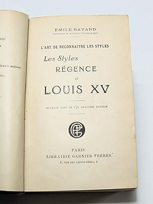 L'art de reconnaître les styles (3 voll.) - Le Style Régence et Louis XV; Le Style Louis XVI; Le ...