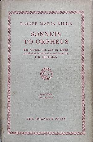 Seller image for Sonnets to Orpheus: Written as a Monument for Wera Ouckama Knoop for sale by Object Relations, IOBA