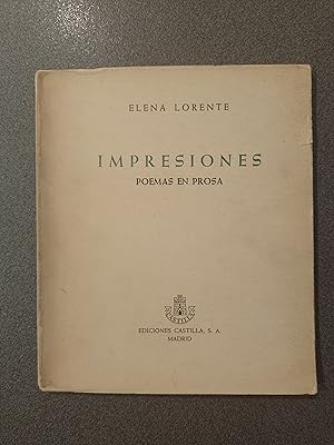 Imagen del vendedor de IMPRESIONES a la venta por FELISBERTA LIBROS