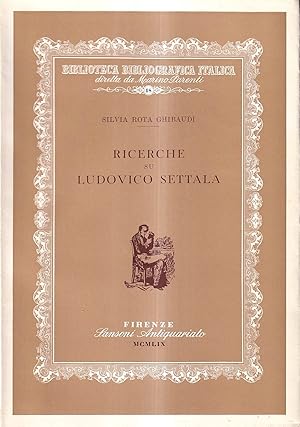 Bild des Verkufers fr Ricerche su Ludovico Settala zum Verkauf von Il Salvalibro s.n.c. di Moscati Giovanni