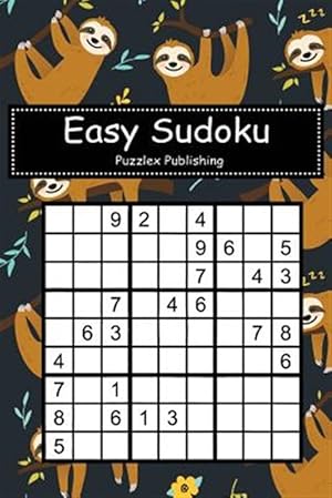 Imagen del vendedor de Easy Sudoku: Sudoku Puzzle Game for Beginers with Cute Sloth Seamless Pattern Cover a la venta por GreatBookPrices