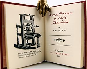 Women Printers in Early Maryland