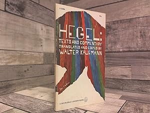 Seller image for Hegel: Texts and Commentary for sale by Archives Books inc.