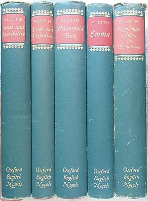 Bild des Verkufers fr The Novels of Jane Austen: Sense and Sensibility, Pride and Prejudice, Mansfield Park, Emma, Northanger Abbey and Persuasion zum Verkauf von Jonathan Frost Rare Books Limited