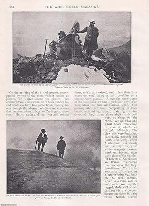 Immagine del venditore per Our Climbs in the Himalayas : an account of the record breaking climbs of Ladakh, Nubra, Suru and Baltasan. By Dr. & Mrs. Bullock Workman. An uncommon original article from the Wide World Magazine, 1901. venduto da Cosmo Books