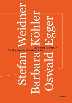 Bild des Verkufers fr Von Sprache sprechen : Die Thomas-Kling-Poetikdozentur. Hrsg.: Kunststiftung NRW zum Verkauf von Smartbuy