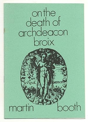 Seller image for On the Death of Archdeacon Broix for sale by Between the Covers-Rare Books, Inc. ABAA