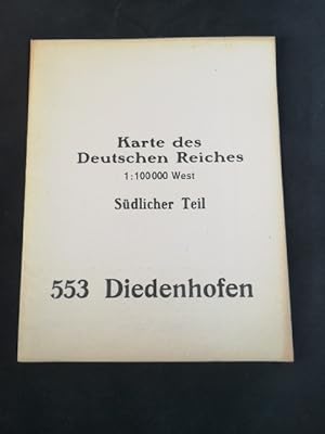 Imagen del vendedor de Karte des Deutschen Reiches. 1 : 100.000 West. Sdlicher Teil: 553: Diedenhofen. a la venta por ANTIQUARIAT Franke BRUDDENBOOKS
