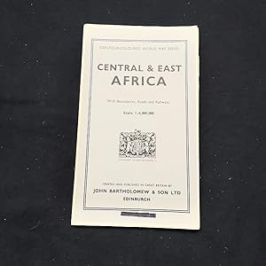 Central & East Africa. With Boundaries, Roads and Rallways. Contour-Coloured World Map Series. Sc...