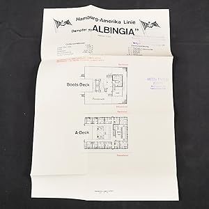 Seller image for Hamburg-Amerika Linie: Dampfer "Albingia". for sale by ANTIQUARIAT Franke BRUDDENBOOKS