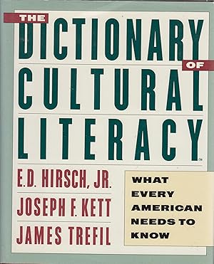 Bild des Verkufers fr The dictionary of cultural literacy zum Verkauf von Robinson Street Books, IOBA