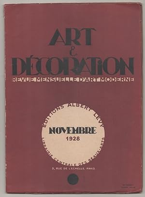 Art Et Decoration et L'Art Decoratif November 1928