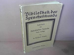 Bild des Verkufers fr Grammatik der hebrischen Sprache fr den Selbstunterricht. Theoretisch-praktische Sprachlehre fr Deutsche. (= A.Hartlebens Bibliothek der Sprachkunde, Band 17). zum Verkauf von Antiquariat Deinbacher