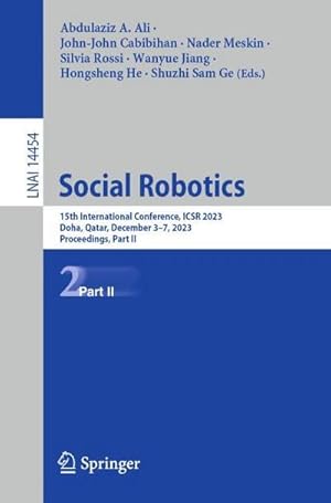 Seller image for Social Robotics for sale by BuchWeltWeit Ludwig Meier e.K.