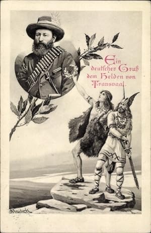 Künstler Ansichtskarte / Postkarte Mailick, General Koos de la Rey, Burenkrieg