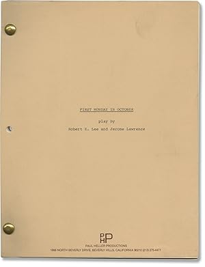 Immagine del venditore per First Monday in October (Original script for the 1978 play) venduto da Royal Books, Inc., ABAA