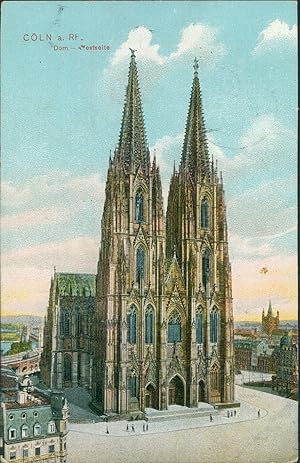 Ansichtskarte (b168) Nordrhein-Westfalen Cöln Köln a. Rh. Dom Westseite um 1910