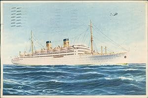 Ansichskarte (b167) Home Liones Schiff 1915 wohl Dampfer Passagierschiff