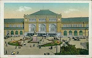 Ansichtskarte (b167) Hannover Hauptbahnhof 1929