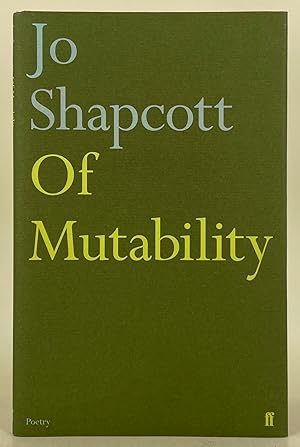 Immagine del venditore per Of Mutability venduto da Leakey's Bookshop Ltd.