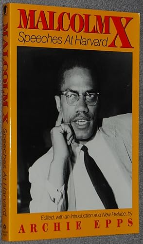 Image du vendeur pour Malcolm X : speeches at Harvard mis en vente par Springhead Books