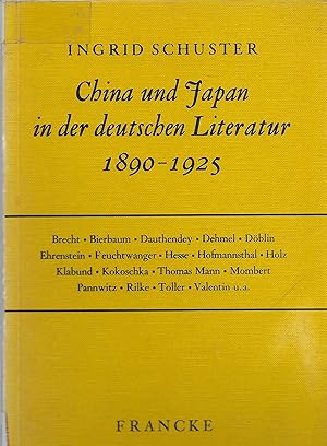 Bild des Verkufers fr China und Japan in der deutschen Literatur 1890-1925 zum Verkauf von montanbuch