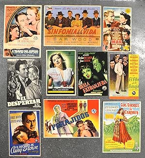 Programas de cine originales. Film programs. Cinema