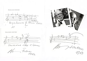 Seller image for 3 eigenh. musikalische Albumbltter mit U. for sale by Eberhard Kstler Autographen&Bcher oHG