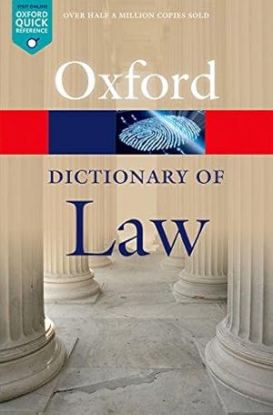 Imagen del vendedor de A Dictionary of Law (Oxford Quick Reference) a la venta por WeBuyBooks