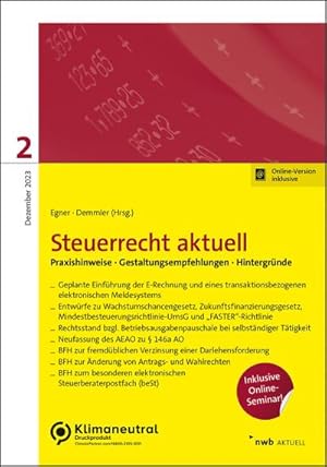 Seller image for Steuerrecht aktuell 2/2023 for sale by BuchWeltWeit Ludwig Meier e.K.