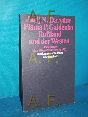 Imagen del vendedor de Russland und der Westen : Heidelberger Max-Weber-Vorlesungen 1992 Jurij N. Davydov , Piama P. Gaidenko / Suhrkamp-Taschenbuch Wissenschaft , 1169 a la venta por Antiquarische Fundgrube e.U.