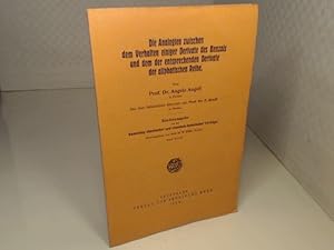 Die Analogien zwischen dem Verhalten einiger Derivate des Benzols und dem der entsprechenden Deri...