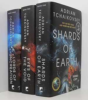 Seller image for The Final Architecture Trilogy - Shards of Earth; Eyes of the Void; Lords of Uncreation (3 vols Signed x2 1st/1st) for sale by Durdles Books (IOBA) (PBFA)