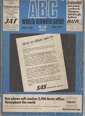 ABC World Airways Guide. February 1971 : part two